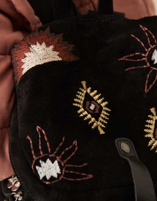 Free People Versaille velvet embellished boho backpack in  display picture 1