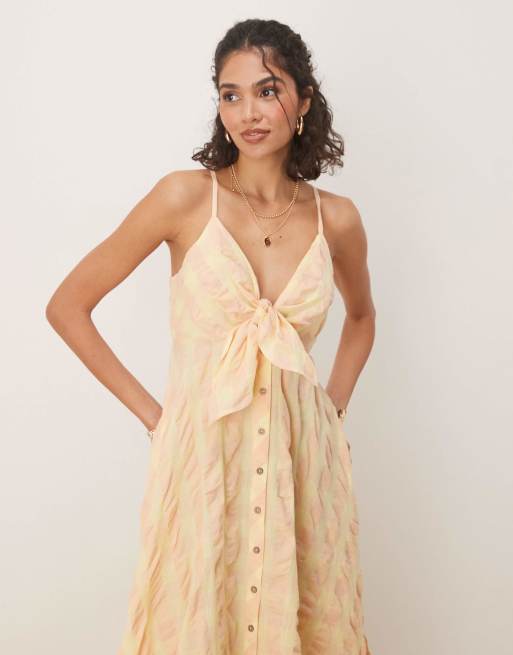 knee length dresses for ladies Free People Bring The Romance Midi Dress — 100% Cotton main image 1