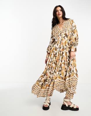 F&f ivory zebra midi shirt dress hotsell
