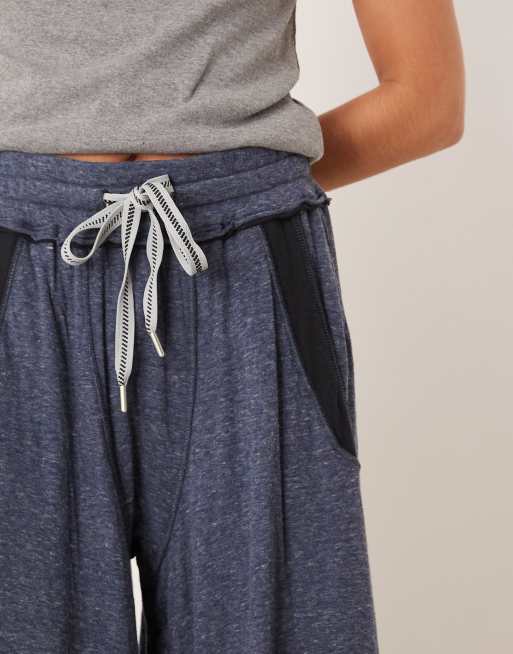 Free People - Wait a Minute - Lounge-bukser med vide ben i blødt chambray, 4 af 5