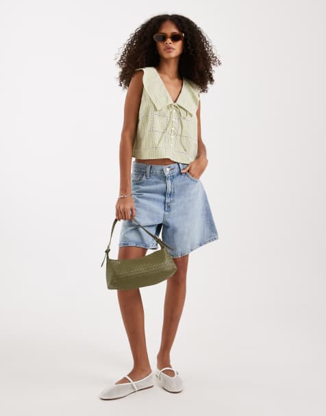 Free People - Waiting For Me - Crop top in groen combo - view 1