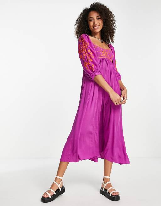 Free people purple sales dress