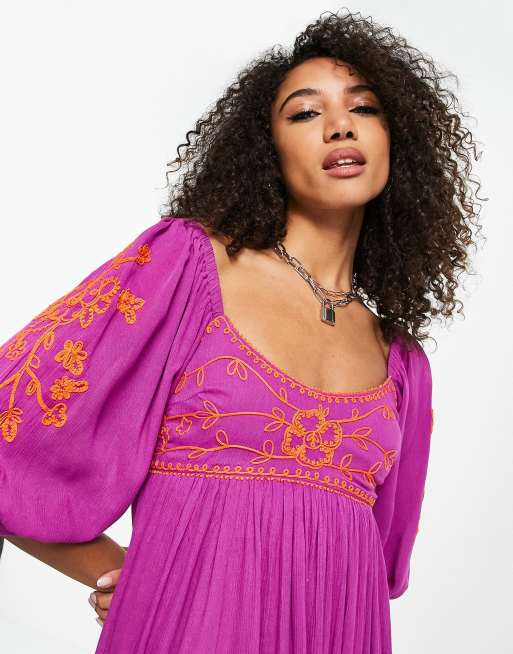 Free people 2025 purple maxi dress