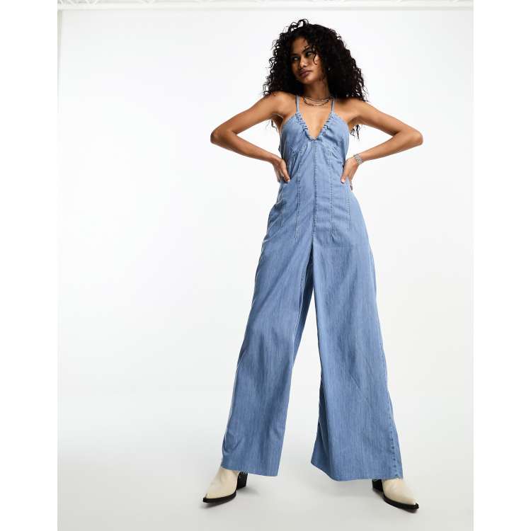 Juemi／Double Piping Cami Jumpsuit ロンパース Juemi／Double Piping Cami Jumpsuit ロンパース - メルカリ