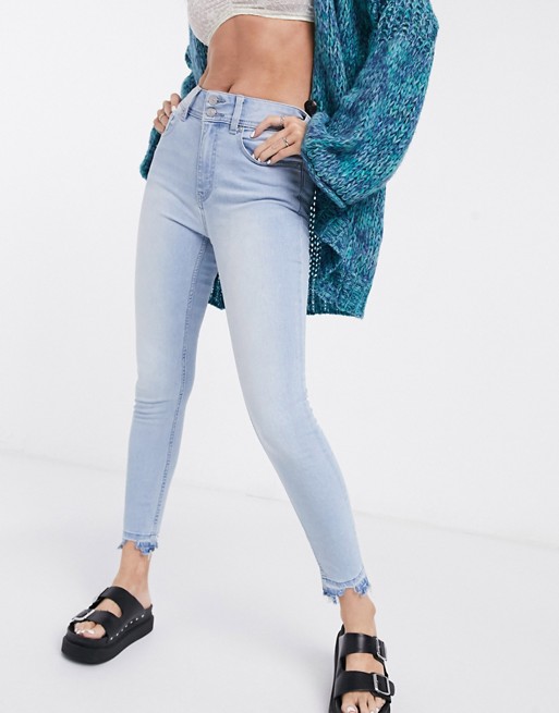 Free People Wild Child skinny jeans in light blue