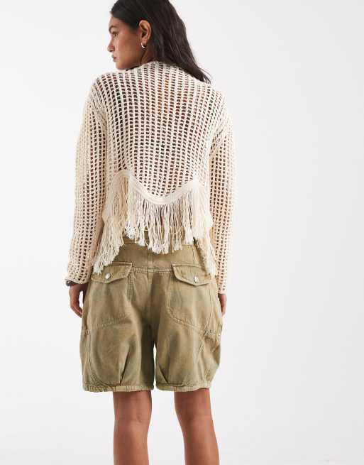 Free People Wild Rebel shorts in washed black, 5 of 5