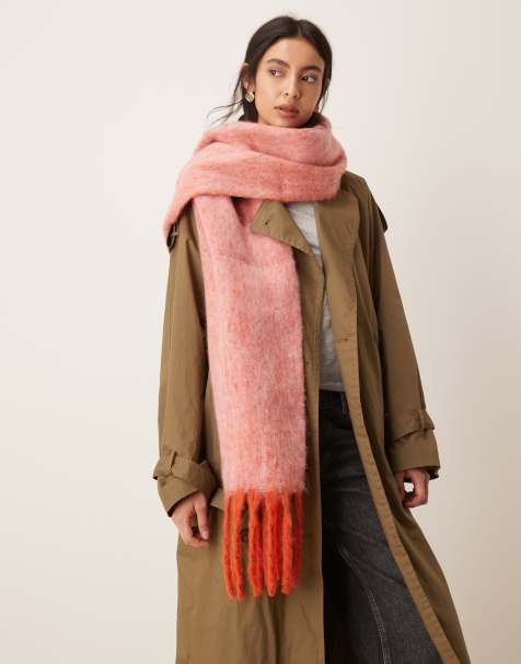 Free People winter chill scarf in pink
