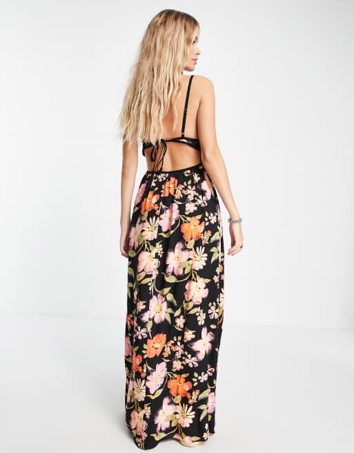 Free People – Wisteria – Flerfärgad, blommig maxiklänning