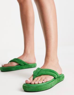 Free People Free People Wonderland flatform thong sandal in bright green