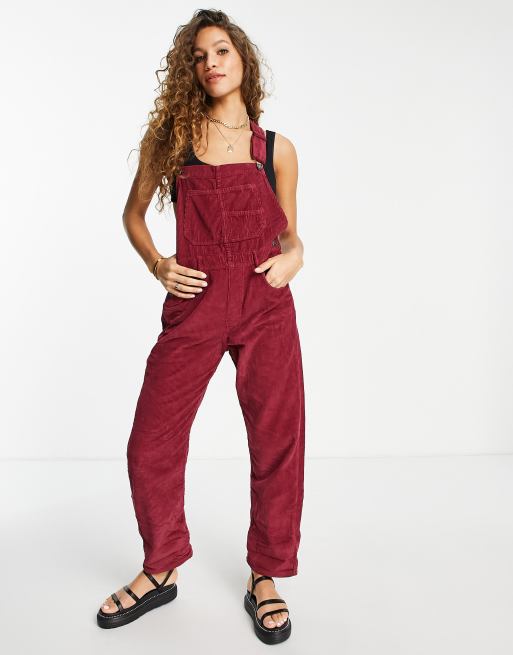 Free people hot sale corduroy overalls