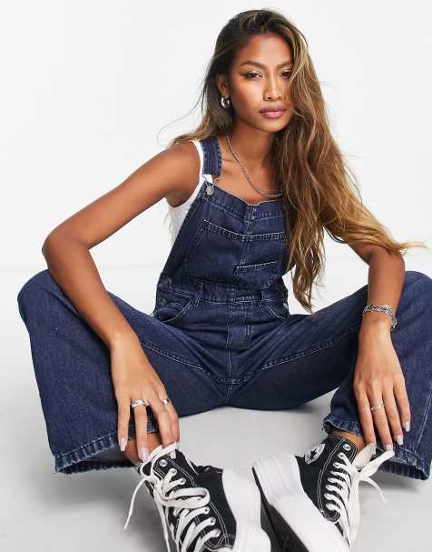 Ripped on sale denim dungarees