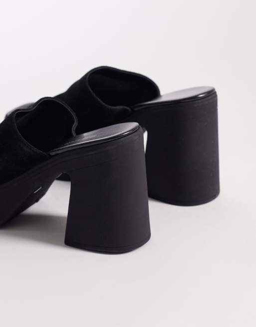 Free People – Zoe – Czarne zamszowe buty na platformie, 4 z 4
