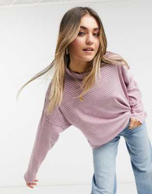 Free People Free Pepole Be Free stripe tunic top in orchid-Grey