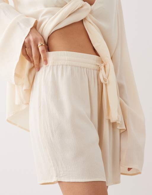 Free Society beach short in cream, 4 of 5