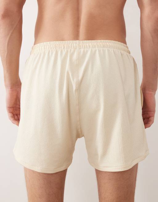 Free Society – Beige badshorts i bäckebölja, 4 av 5