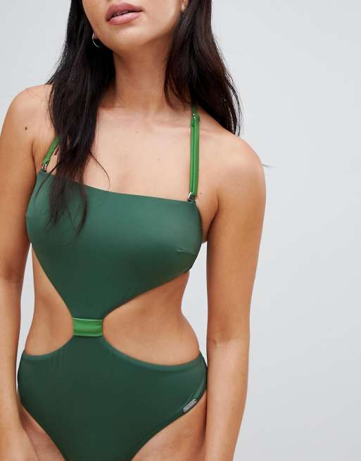 Forest green cheap swimsuit