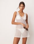 [Free Society] Free Society knit mini beach dress in white S White