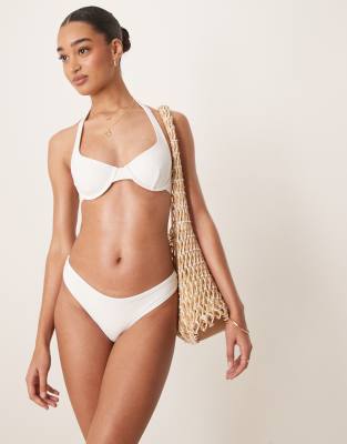 Free Society Free Society scooped back bottom in white