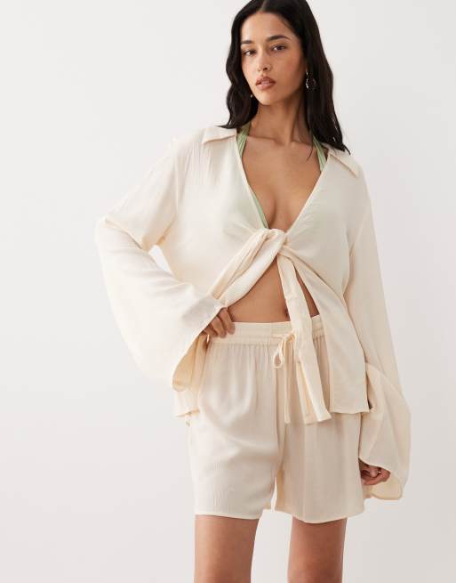 Free Society - Short de plage - Crème, 2 de 5