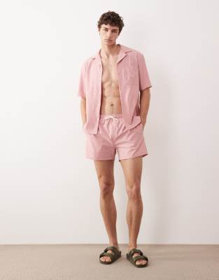 Free Society Swim Shorts In Pink