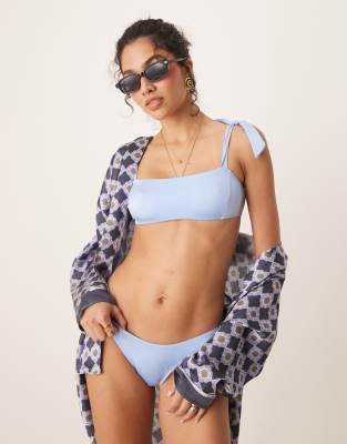 Shop Free Society Tie Strap Bikini Top