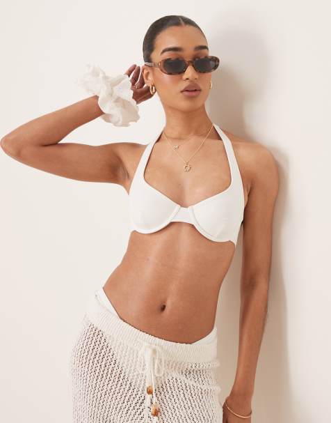 Free Society - Top bikini bianco con ferretto - view 1