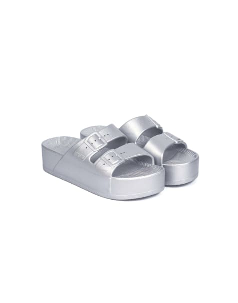 Freedom Moses Scented platform sliders in silver - view 1