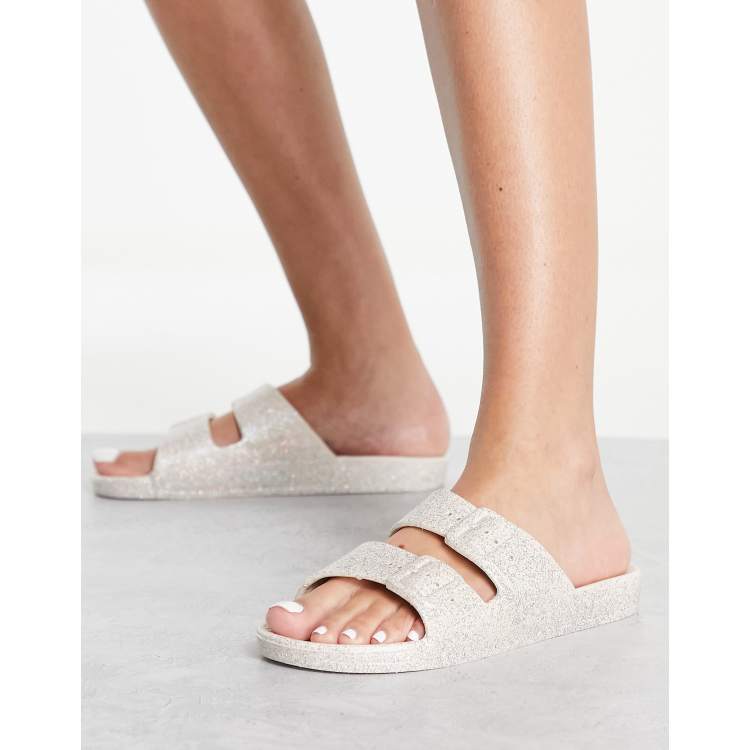 Freedom Moses scented sandals in moon sparkle ASOS