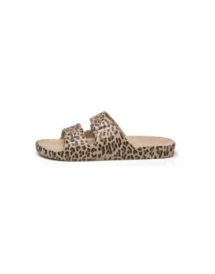  Scented sliders in wildcat sands in tan leopard