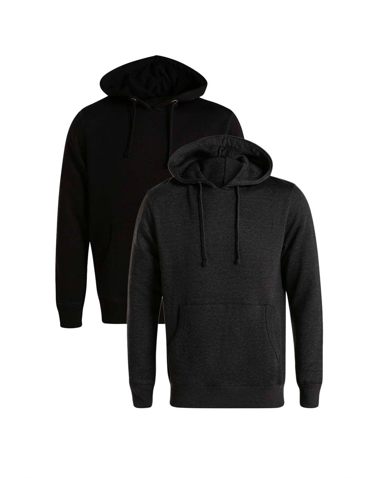 French Connection 2 pack cotton blend hoodies in black