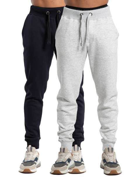 French Connection 2 pack cotton blend joggers in navy - view 1