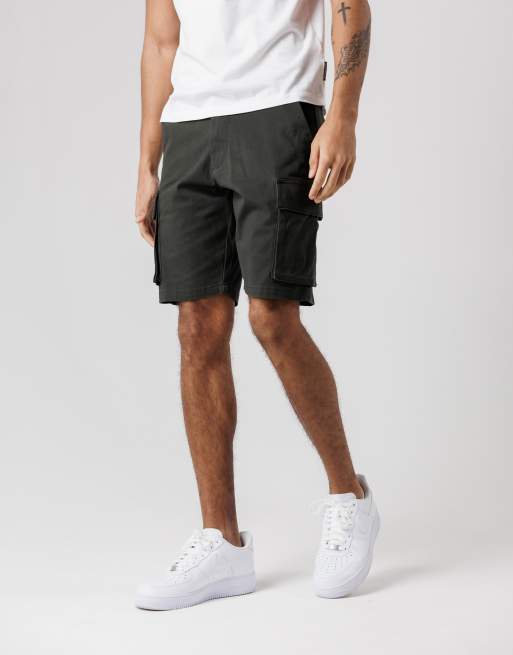French Connection 2 pack cotton cargo shorts in black, 3 of 4
