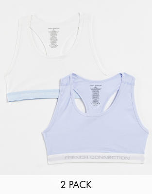 logo-underband racerback crop top