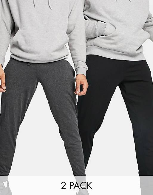 French Connection 2 pack jersey jogger in grey