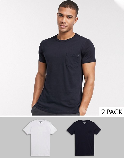 French Connection 2 pack pocket t-shirt