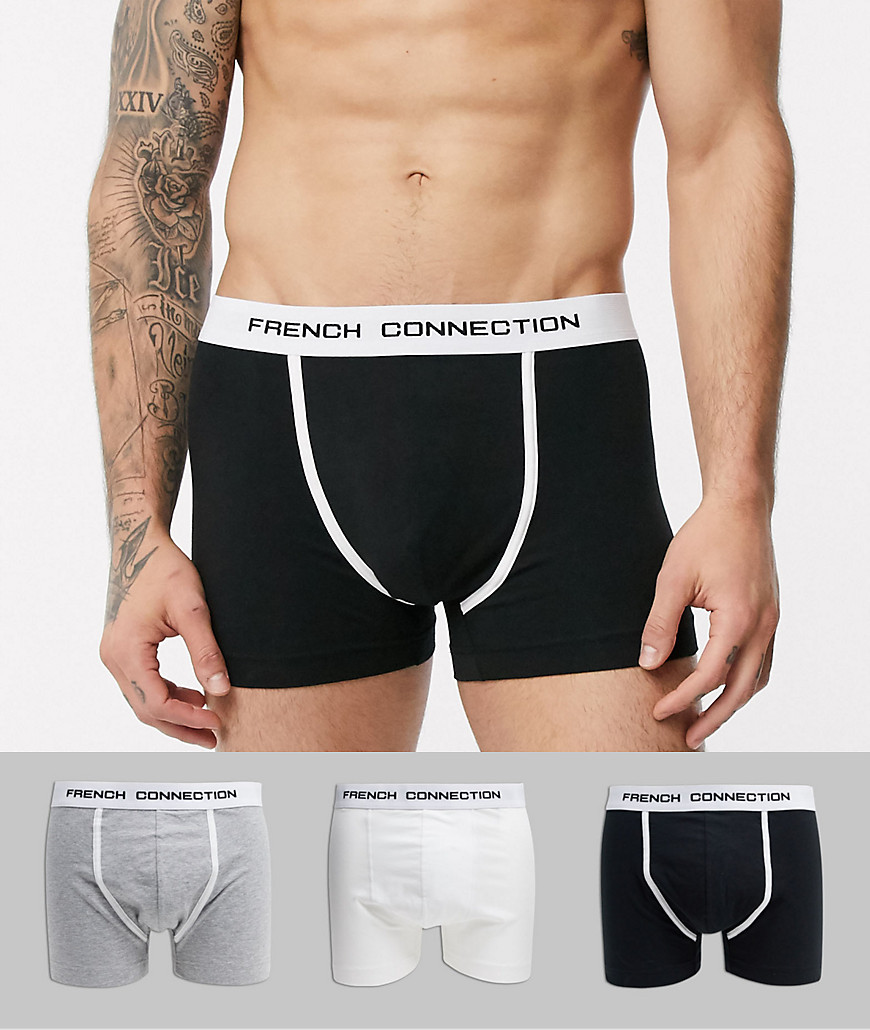 French Connection 3 Pack Boxers-multi