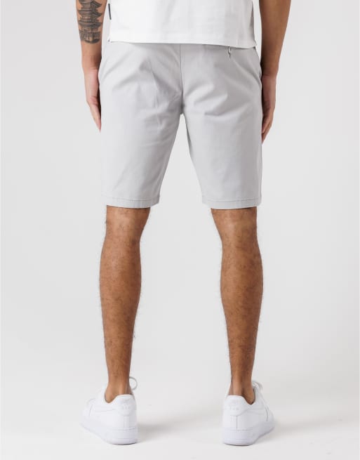 French Connection 3 pack cotton chino shorts in blue, 4 of 4