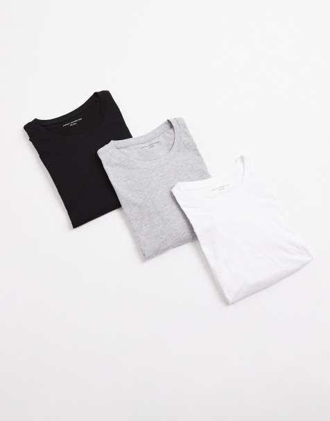 French Connection 3-pack cotton crew neck boxy fit short sleeve t-shirts in navy - view 1