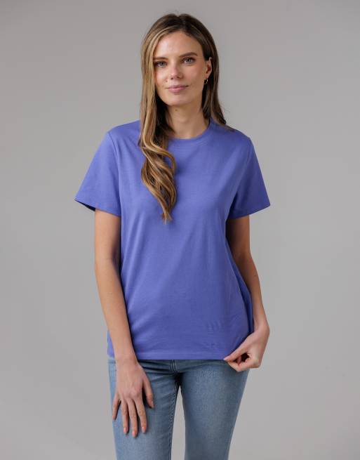 French Connection 3 pack cotton crew neck logo short sleeve t-shirts in blue, 2 of 4