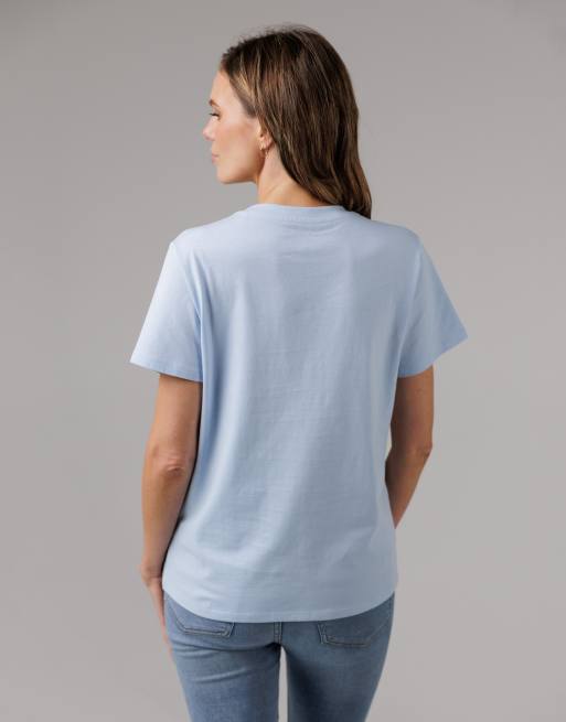 French Connection 3 pack cotton crew neck logo short sleeve t-shirts in blue, 4 of 4