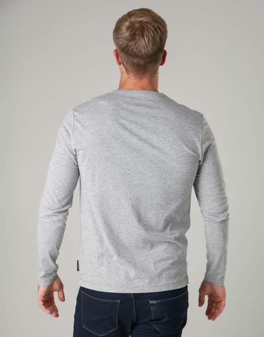 French Connection 3 pack cotton crew neck long sleeve t-shirts in black, 3 of 6