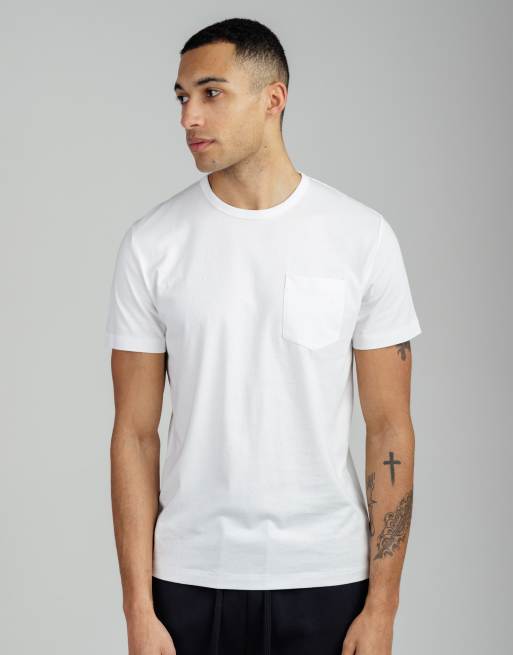 French Connection 3 pack cotton crew neck short sleeve chest pocket t-shirts in navy, 2 of 4