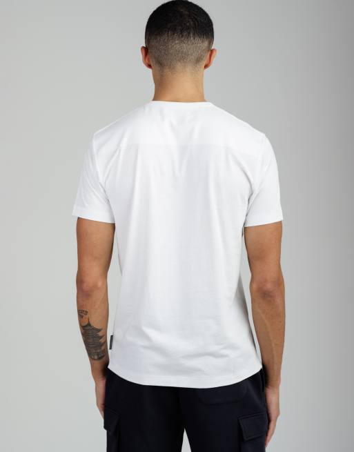 French Connection 3 pack cotton crew neck short sleeve chest pocket t-shirts in navy, 4 of 4