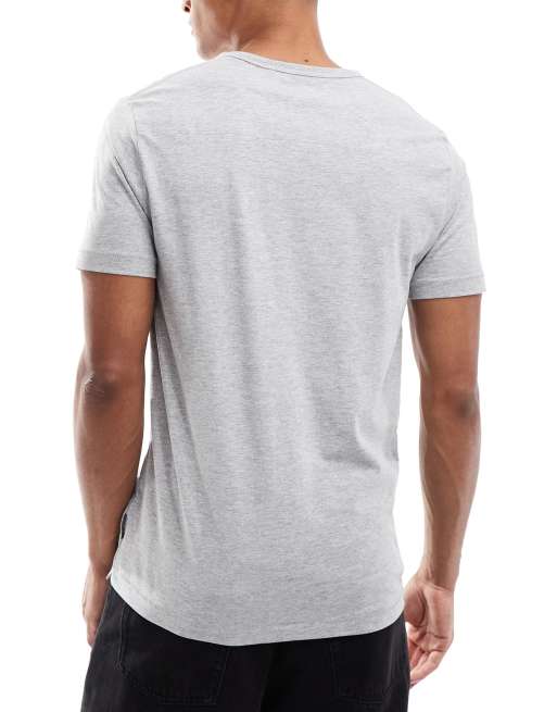 French Connection 3 pack cotton crew neck short sleeve fcuk t-shirts in black, 4 of 5