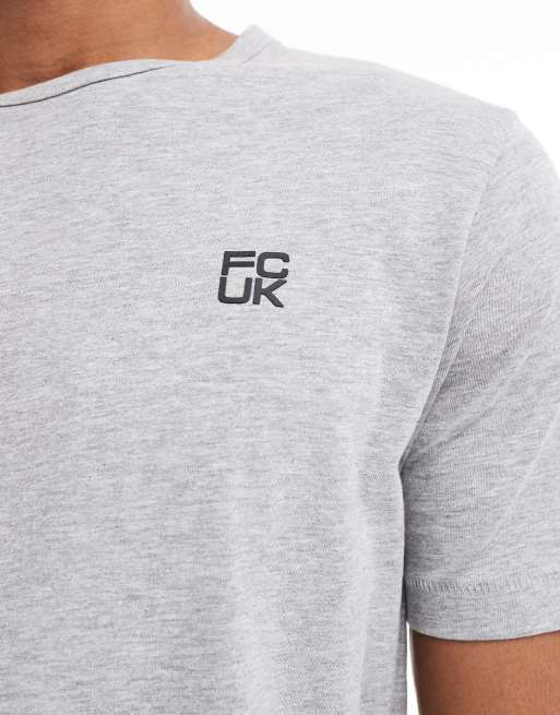 French Connection 3 pack cotton crew neck short sleeve fcuk t-shirts in black, 5 of 5