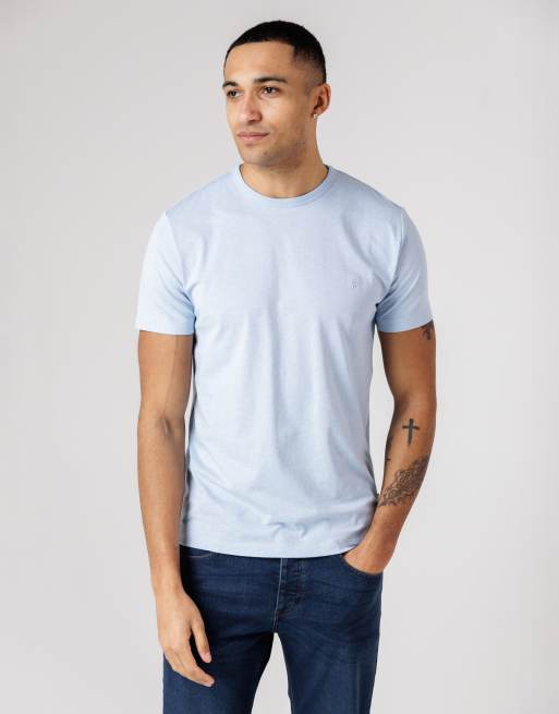 French Connection 3 pack cotton crew neck short sleeve t-shirts in blue, 2 of 4