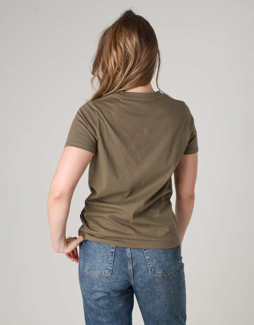 French Connection 3 pack cotton crew neck t-shirts in khaki, 4 of 4