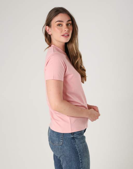 French Connection 3 pack cotton crew neck t-shirts in pink, 3 of 4