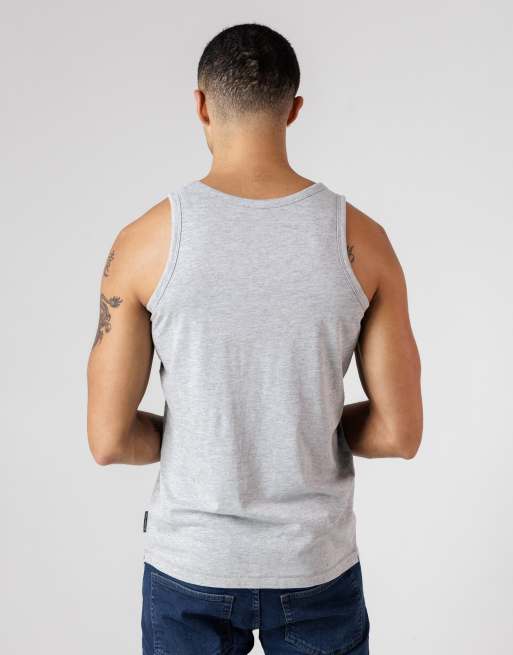 French Connection 3 pack cotton round neck racer vest in black, 3 of 4