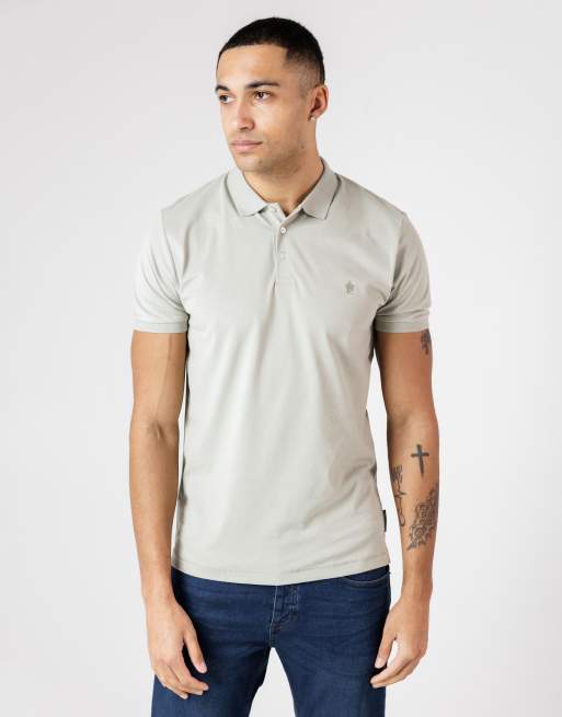 French Connection 3 pack cotton short sleeve polo shirts in pink, 2 of 4